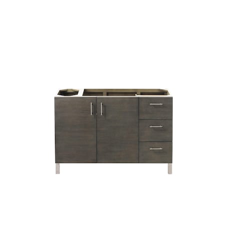 James Martin Vanities Metropolitan 48in Single Vanity Cabinet, Silver Oak 850-V48-SOK
